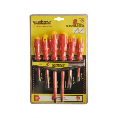 Jogo com 6 chaves isoladas 3", 4" e 6" - 0602716 - Crownman