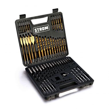 MALETA COM JOGO DE BROCAS 60 PEÇAS TITANIUM